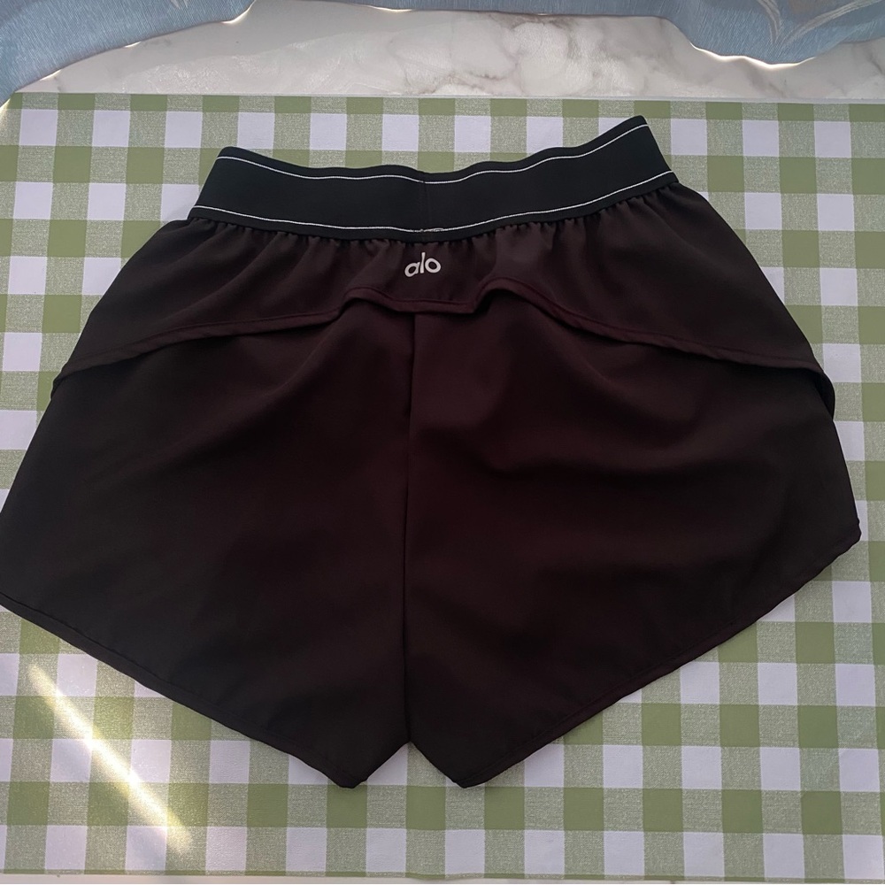 Alo Yoga Match Point Black Tennis Skirt Built In Shorts - Picture 6 of 6